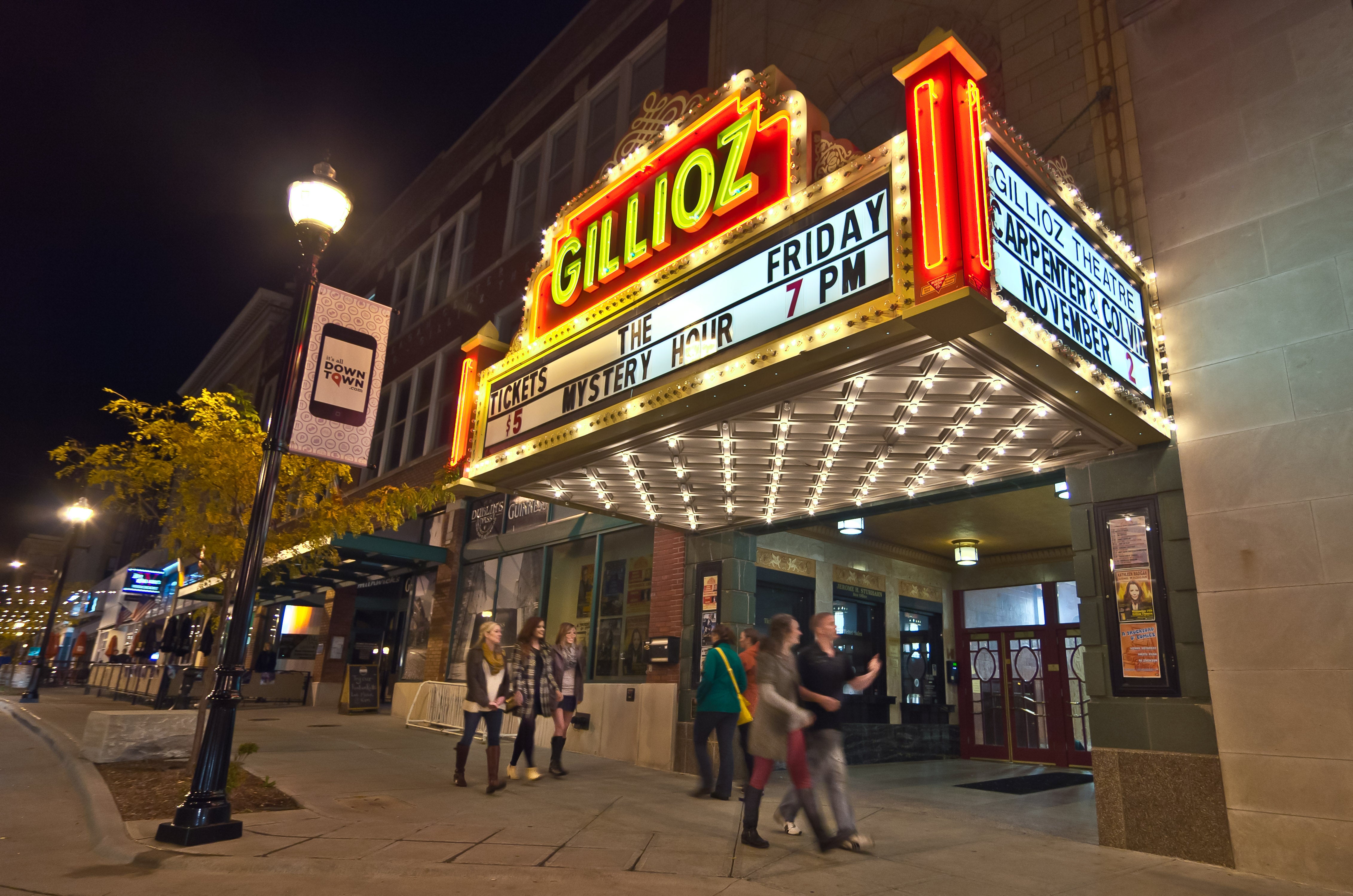Gillioz Theater in Springfield, where Elvis was rumoured to have snuck in to watch a movie