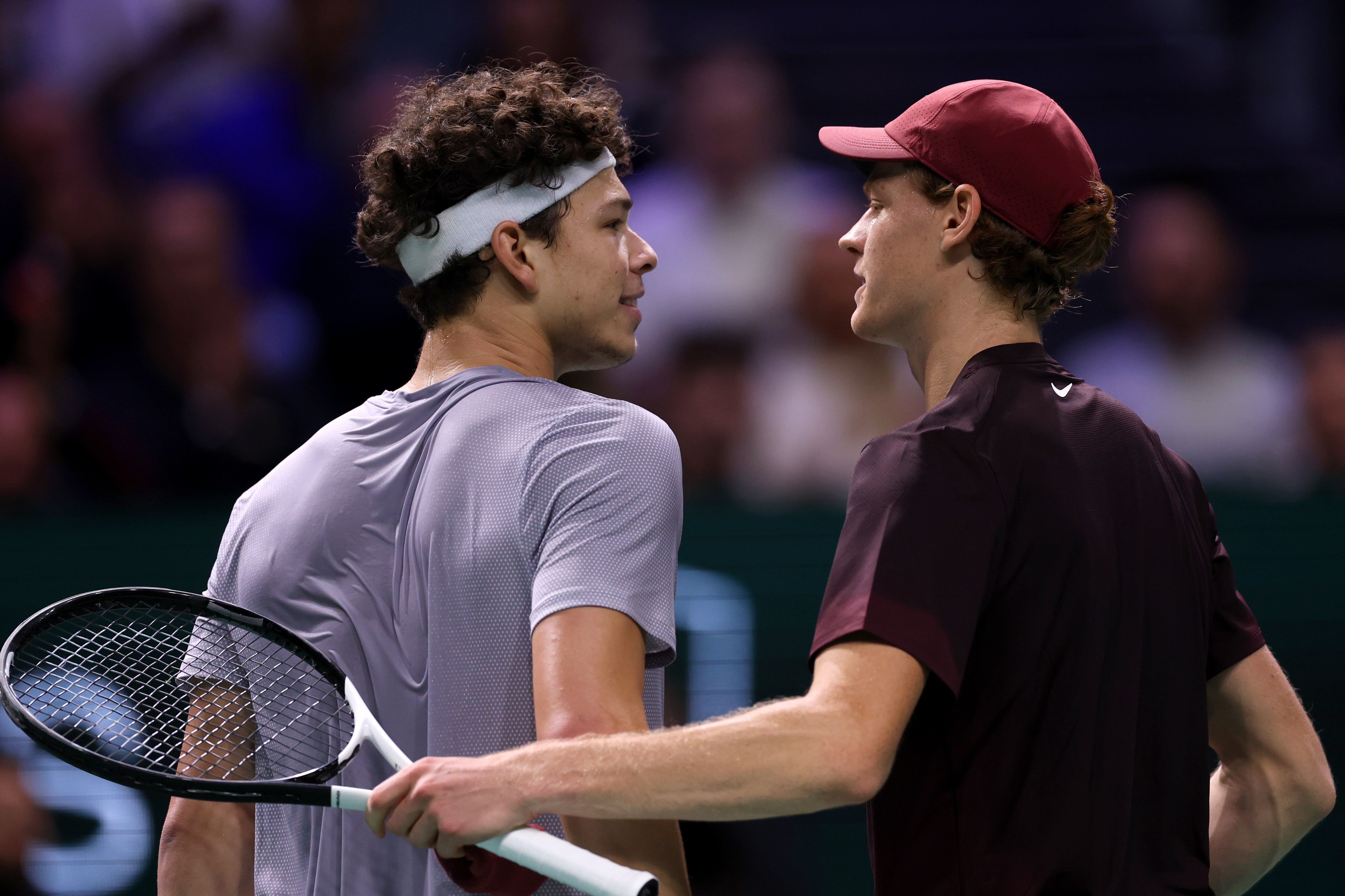 Sinner recorded a straight-sets win over Shelton