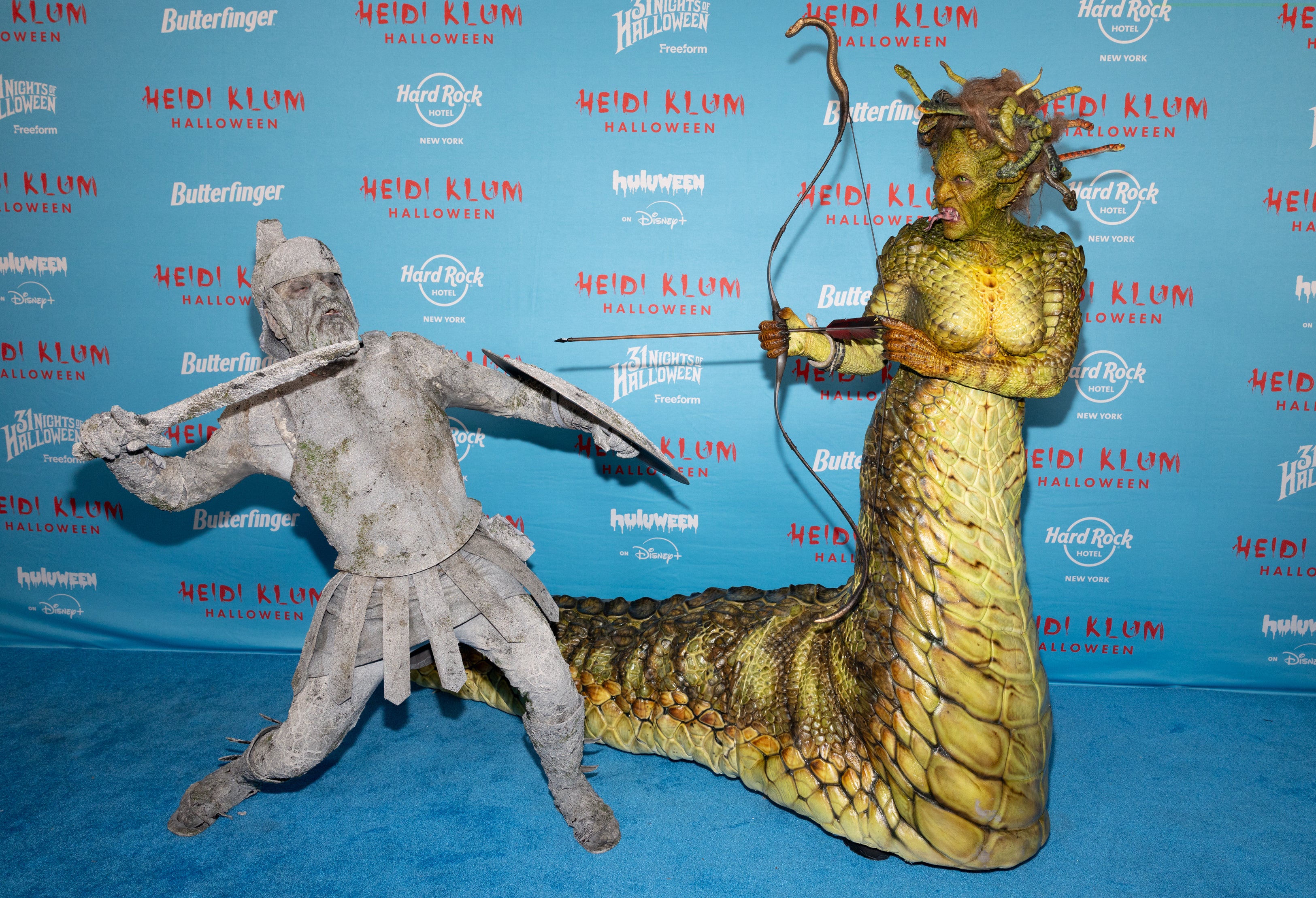 <p>Model Heidi Klum as Medusa at her annual Halloween Party</p>