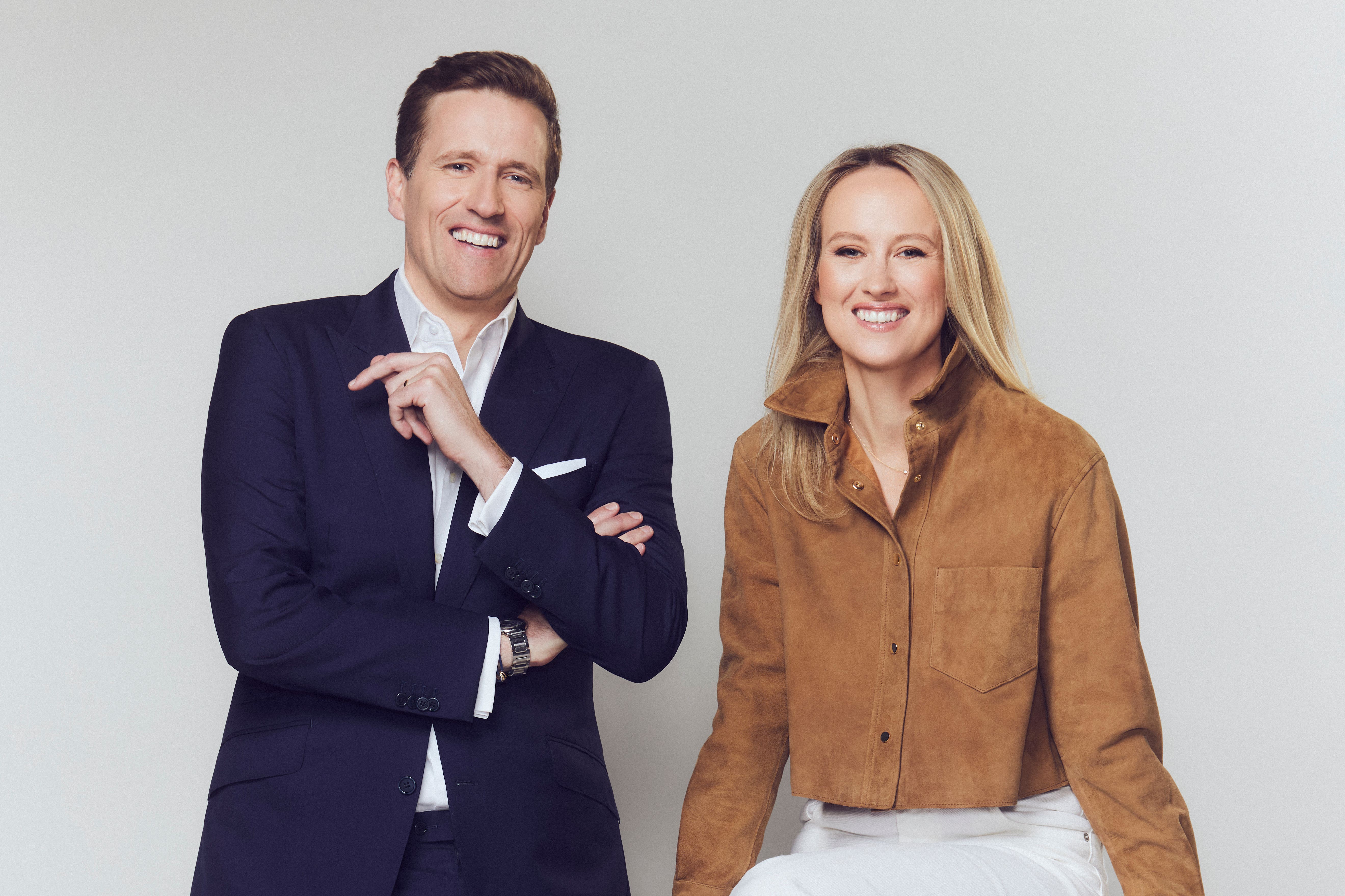 Sophy Ridge and Wilfred Frost will co-host a new show on Sky (SkyNews/PA)