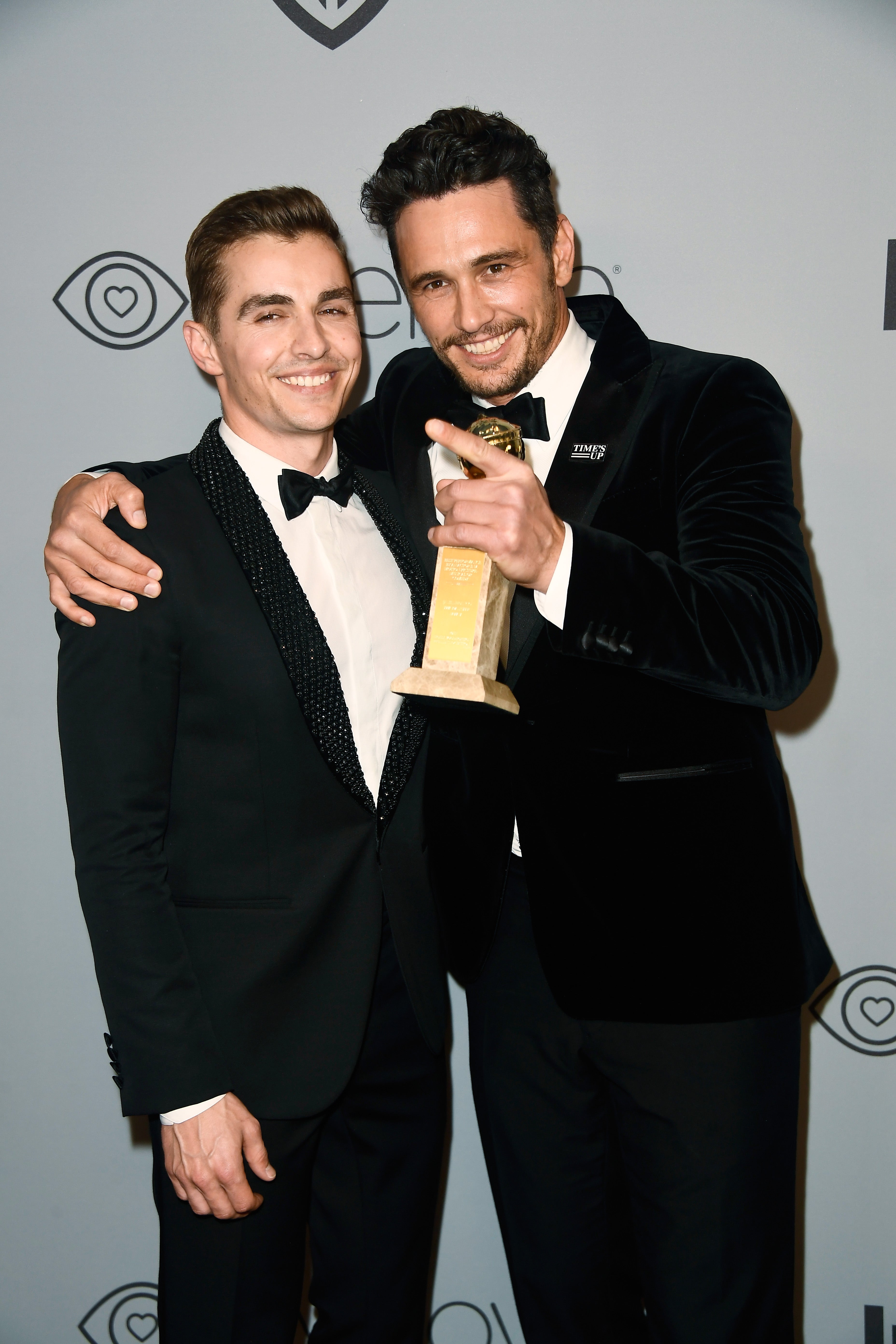 Dave and James Franco at the Golden Globes party in 2018