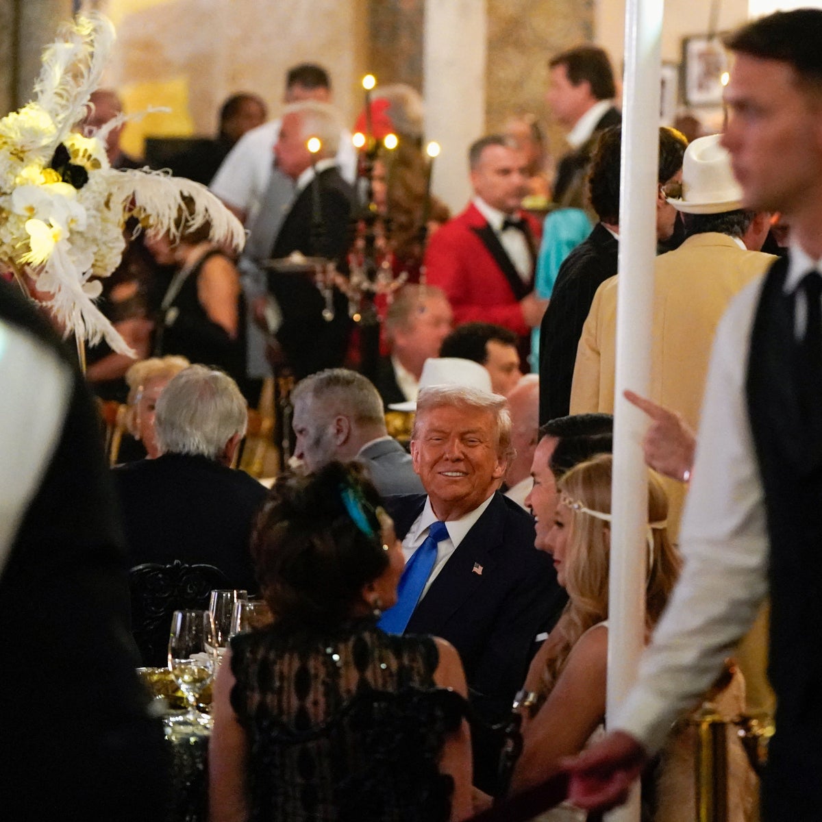 Trump slammed for lavish Gatsby-themed Halloween party as vital food funding lapses for millions of Americans | The Independent