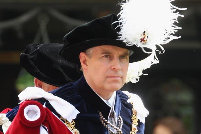 The then-Duke of York taking part in a previous Order of the Garter procession (Chris Jackson/PA)