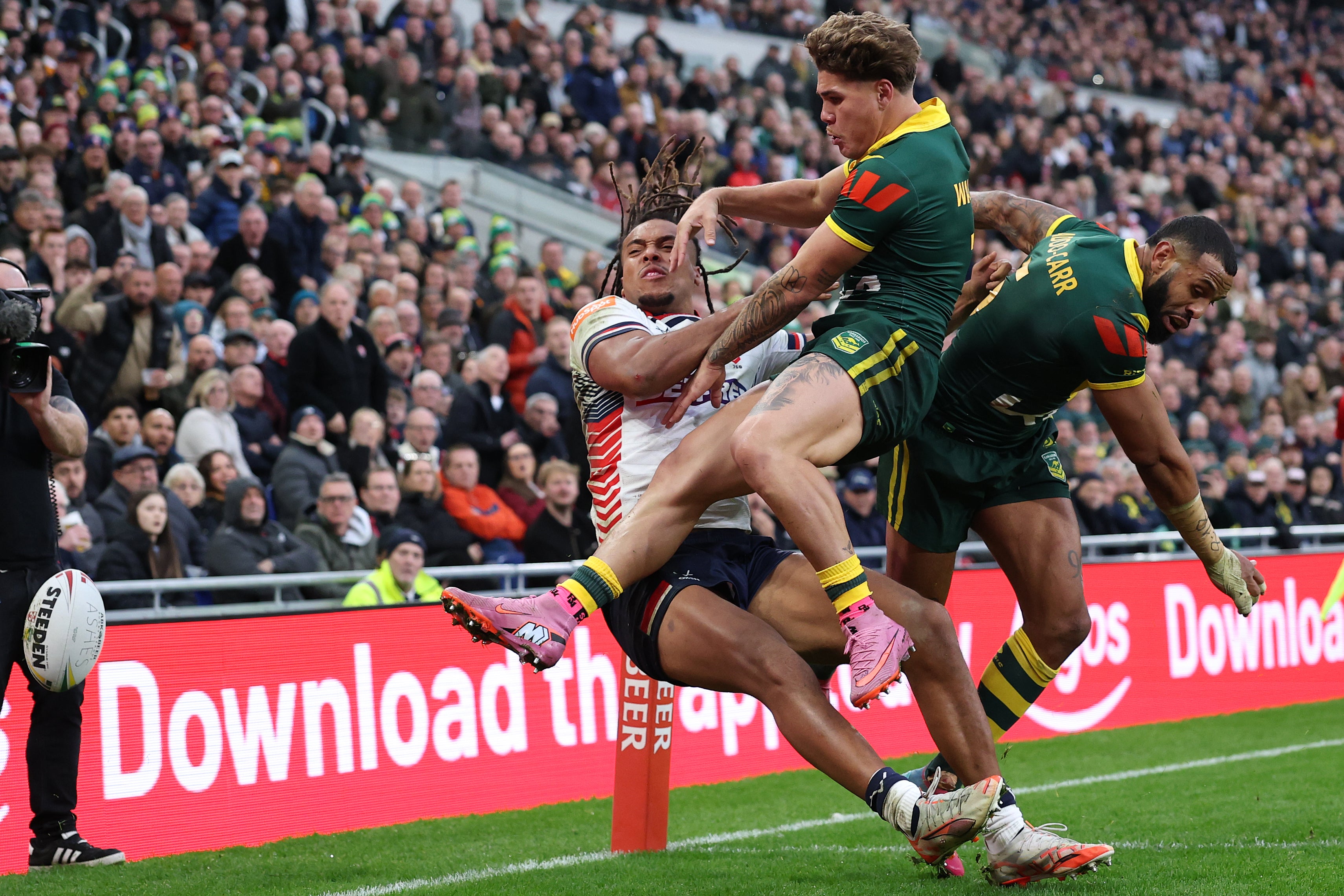 Reece Walsh was sin-binned late on for a tackle on Dom Young but it mattered little