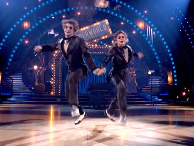 <p>Actor Lewis Cope and dancer Katya Jones achieved the first perfect score on Strictly</p>