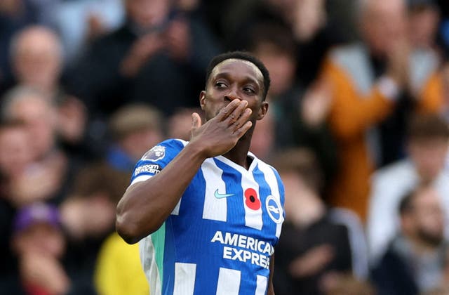 <p>Danny Welbeck has been in impressive for Brighton</p>