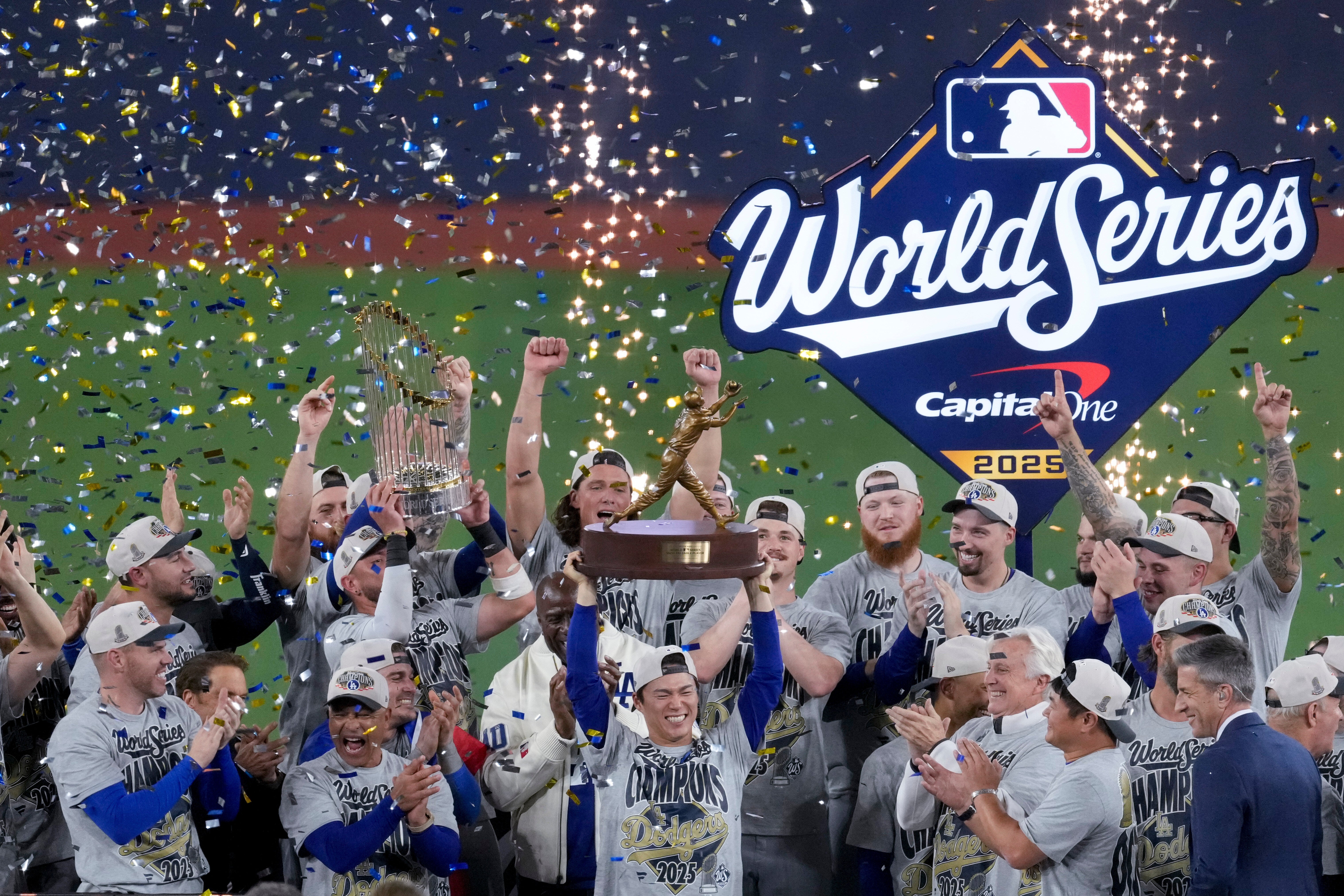 <p>LA Dodgers won the World Series on Saturday night</p>