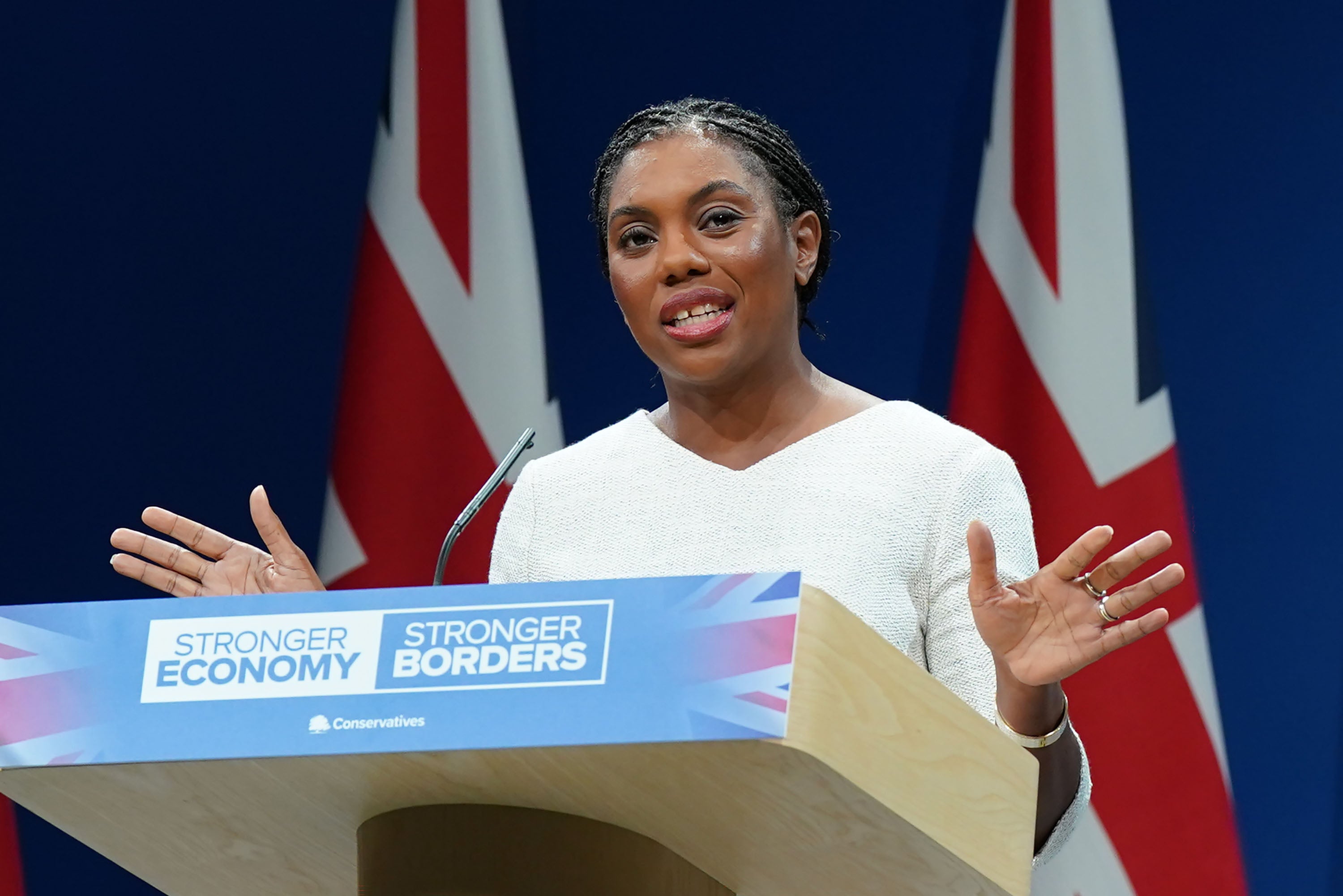 <p>Kemi Badenoch must say whether she used her position as a government minister to shield Lord David Cameron from scrutiny, Labour has said</p>