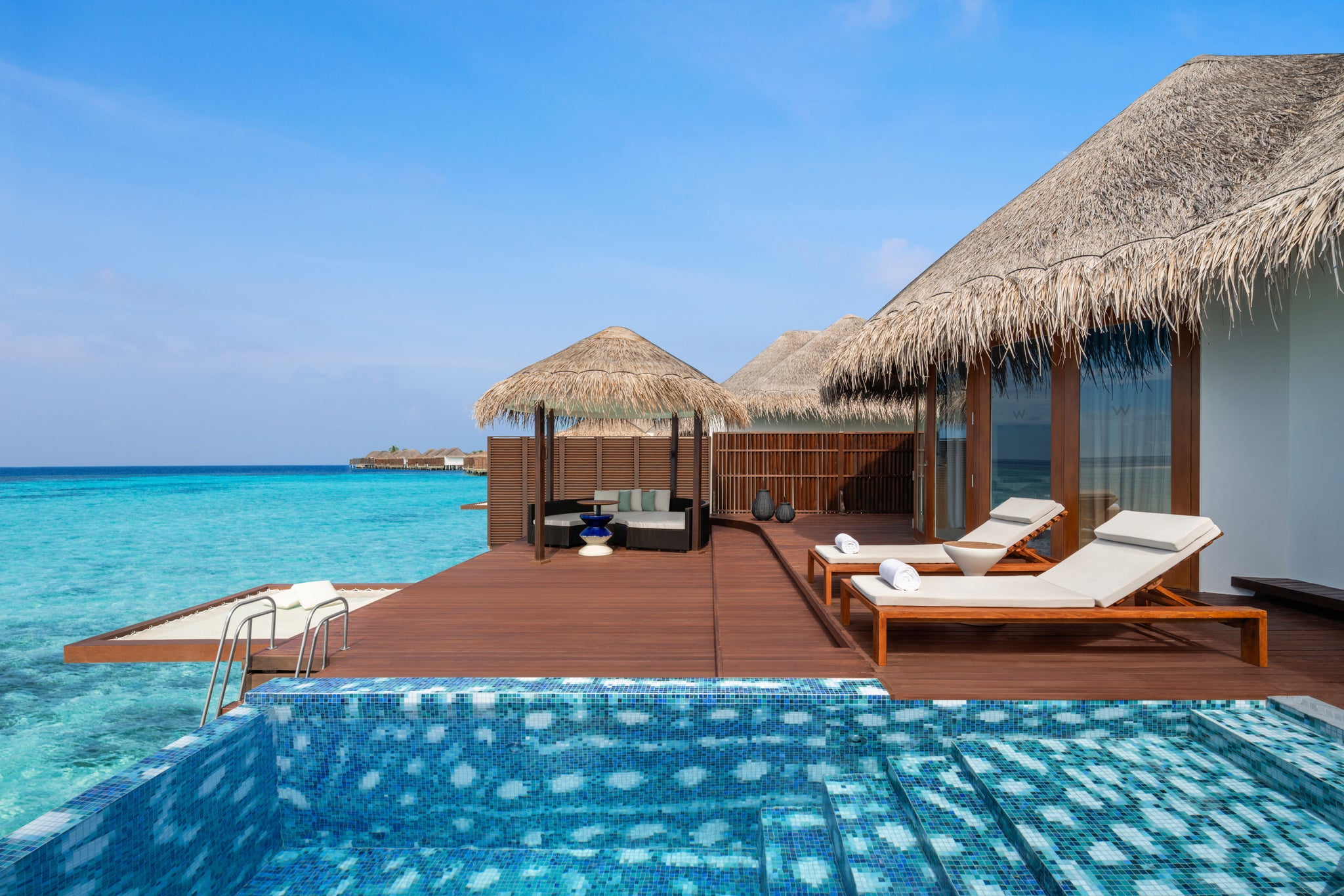 W Maldives features the islands’ signature overwater villas