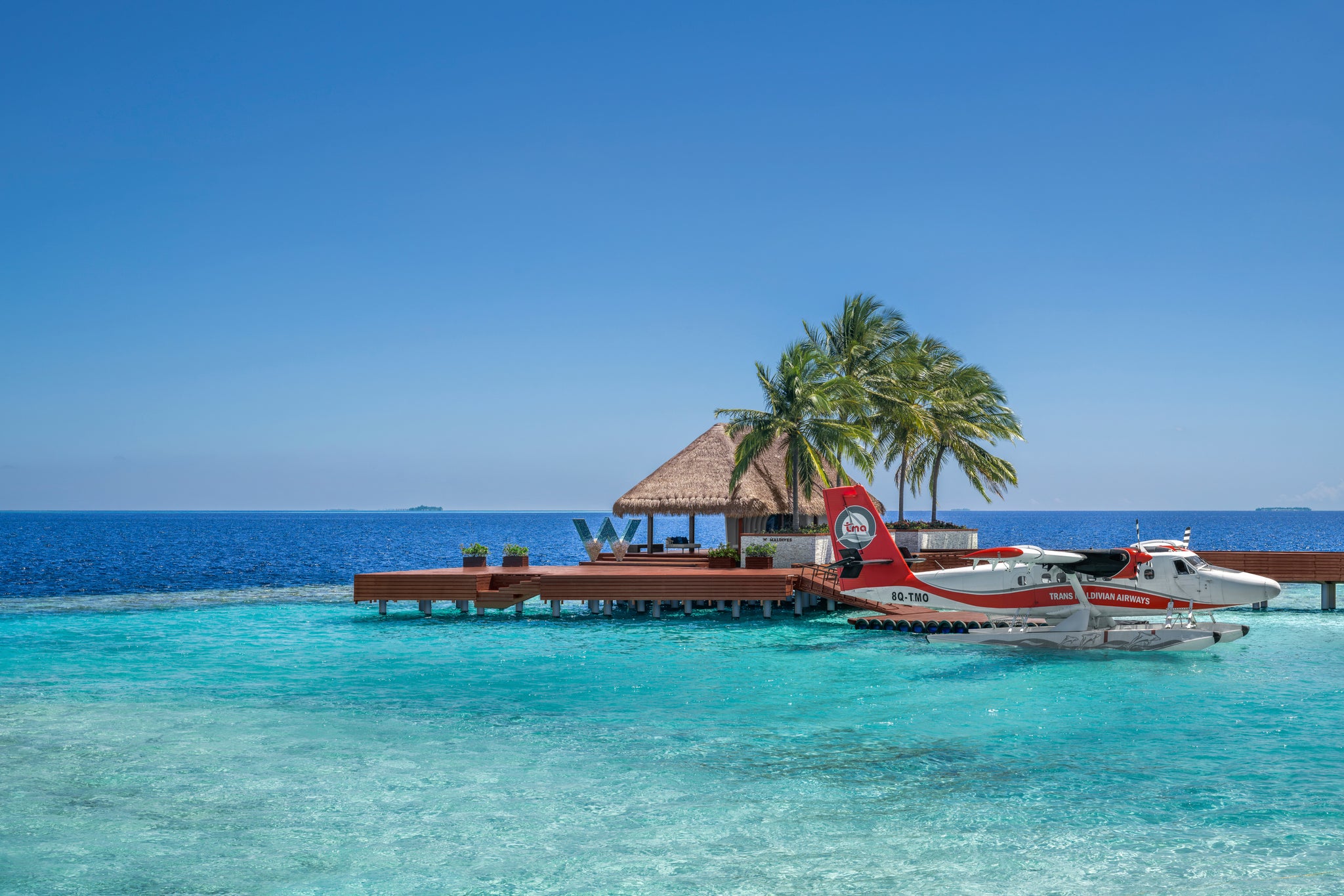 W Maldives is a scenic 25-30 minute seaplane ride from Malé