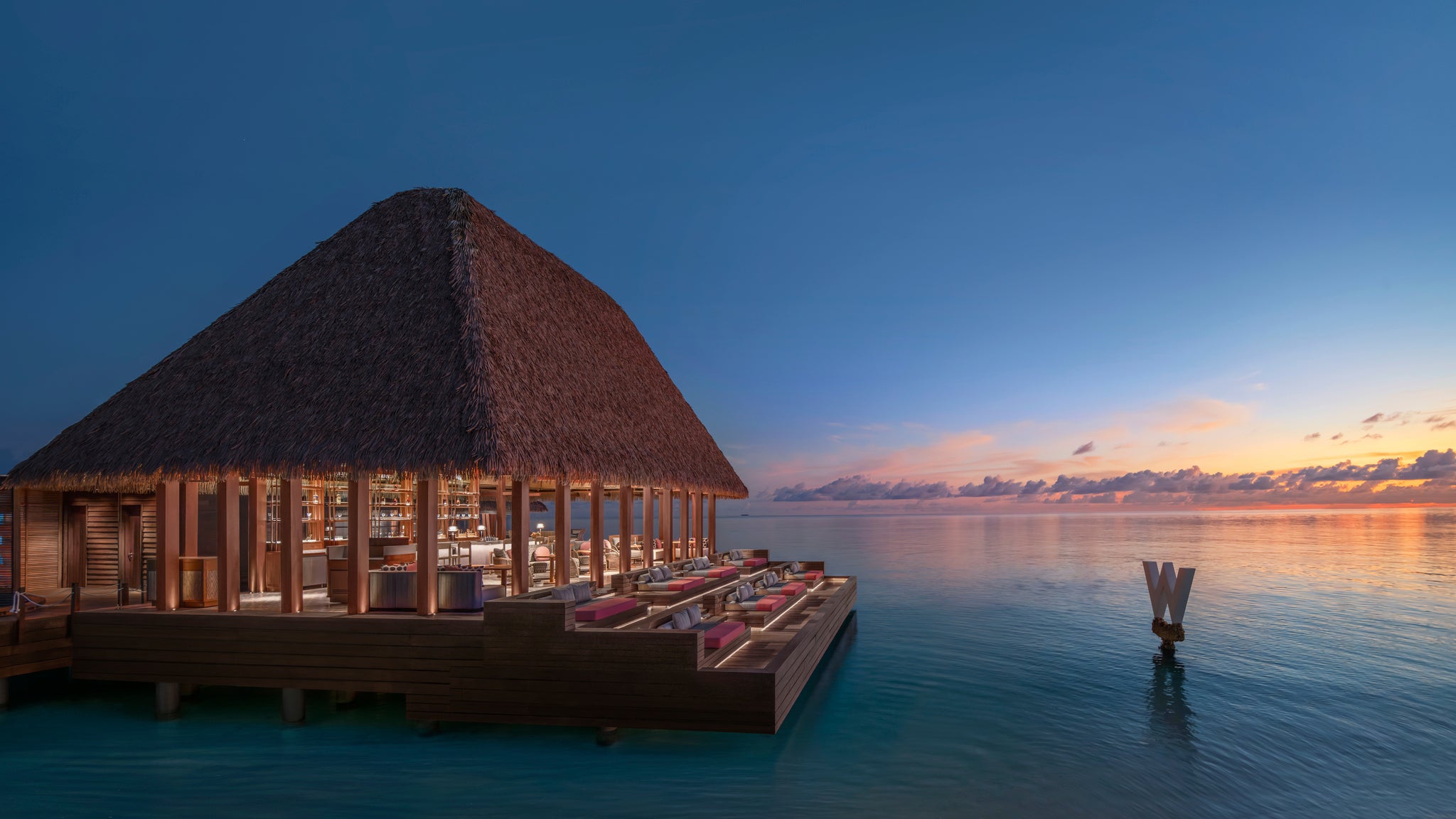 SIP is W Maldives’ overwater Latin American-inspired bar, perfect for an early evening drink and spectacular sunset views