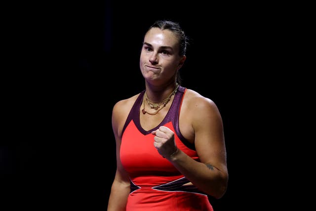 <p>Aryna Sabalenka defeated Paolini in her 500th career match </p>