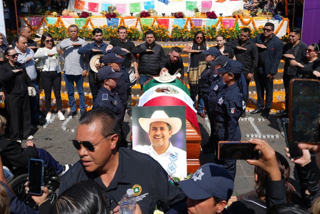 <p>Carlos Alberto Manzo Rodríguez was shot dead during Day of the Dead celebrations</p>