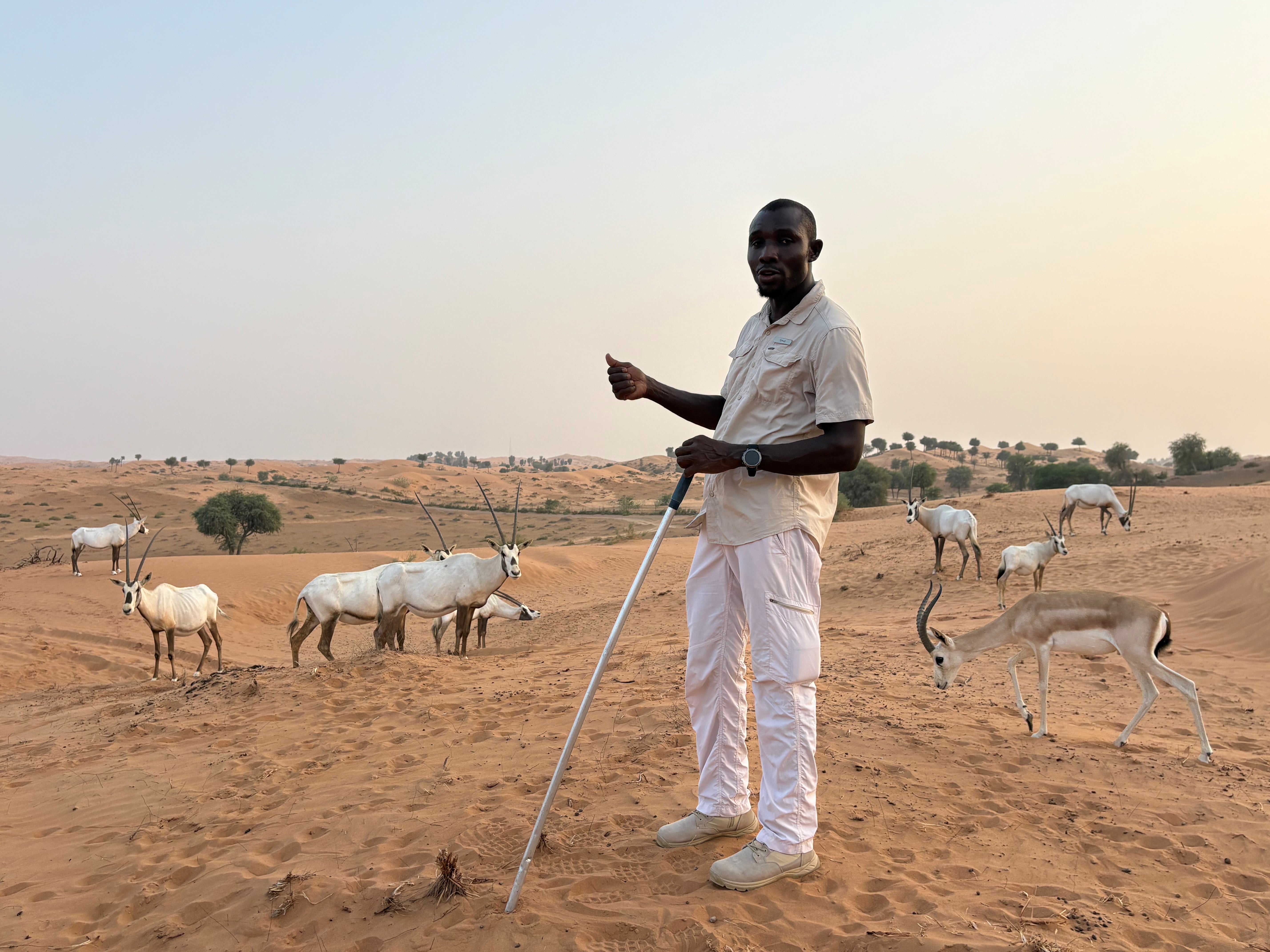 Nature tour guide Ernest in the Al Wadi desert