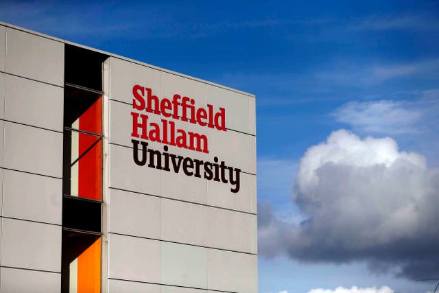 <p>A Sheffield Hallam University building</p>