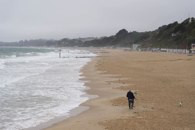 Storm Amy brought wind and rain to many areas of the UK on October 3, including Bournemouth in Dorset (Andrew Matthews/PA)