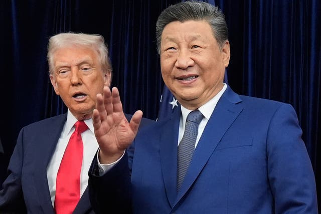 <p>China’s Xi Jinping and Donald Trump </p>