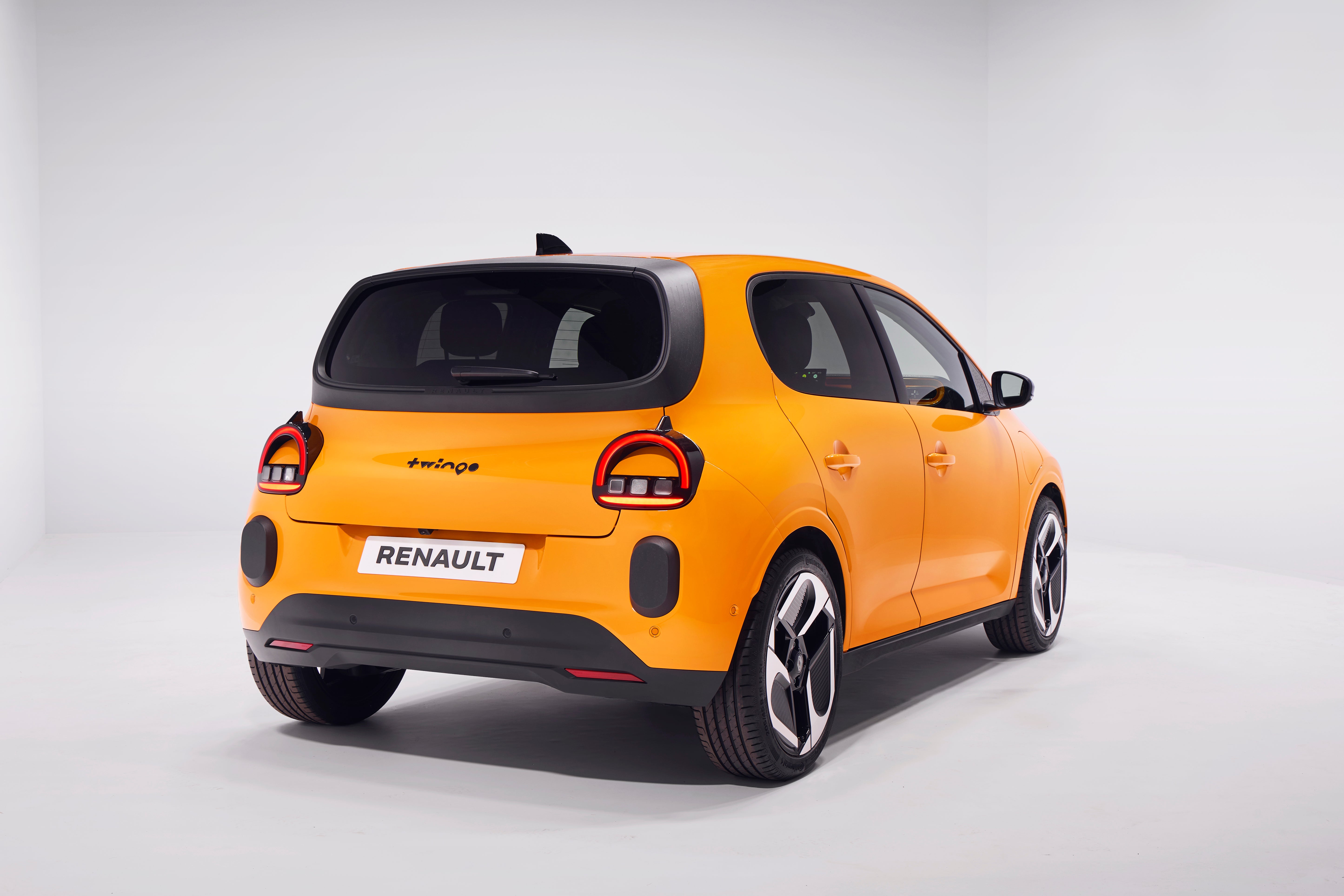 The back of the new Renault Twingo features half-moon lights, as does the front