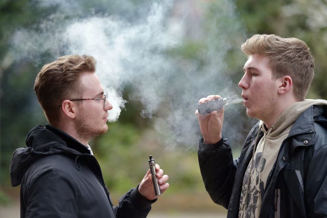 <p>Experts have said that children are now using e-cigarettes at higher rates than adults</p>