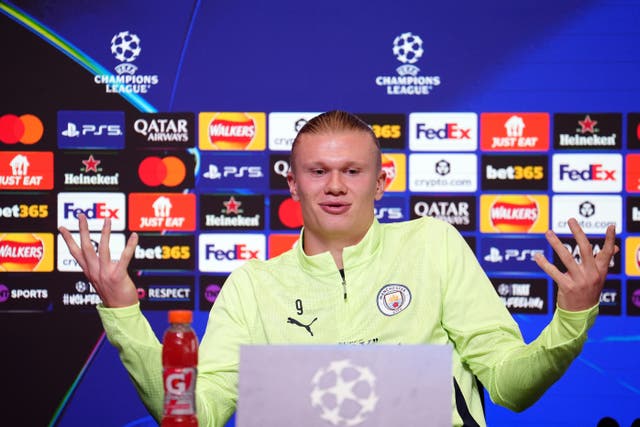 Erling Haaland says records are not on his mind (Martin Rickett/PA)