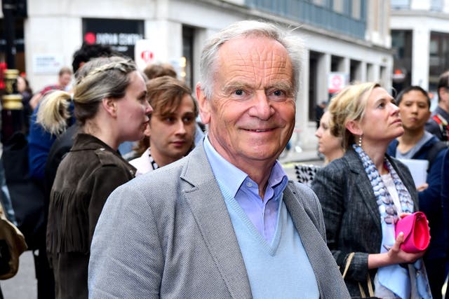 Author and former politician Jeffrey Archer is offering to write a winning bidder’s name into his final standalone novel at an auction for a hospital charity (Ian West/ PA)