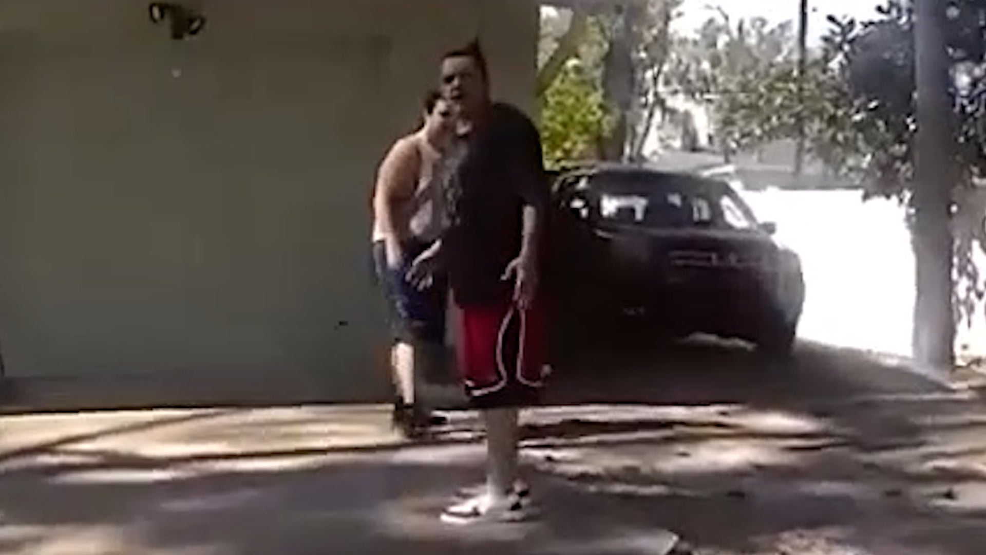 <p>Father steps between cops and knife-wielding son after attack at home</p>