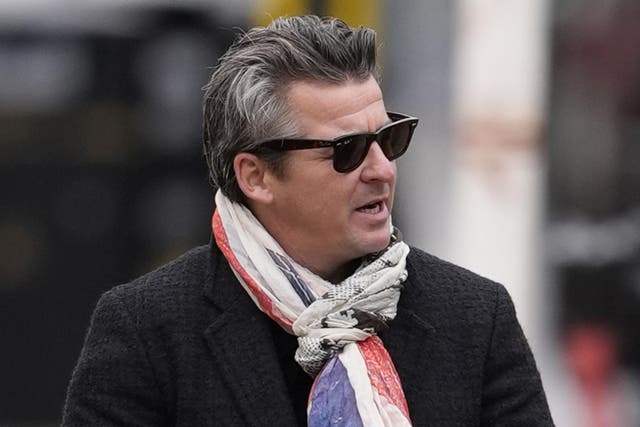 Ex-Manchester City and Newcastle United player Joey Barton denies 12 counts of sending a grossly offensive electronic communication with intent to cause distress or anxiety (Peter Byrne/PA)
