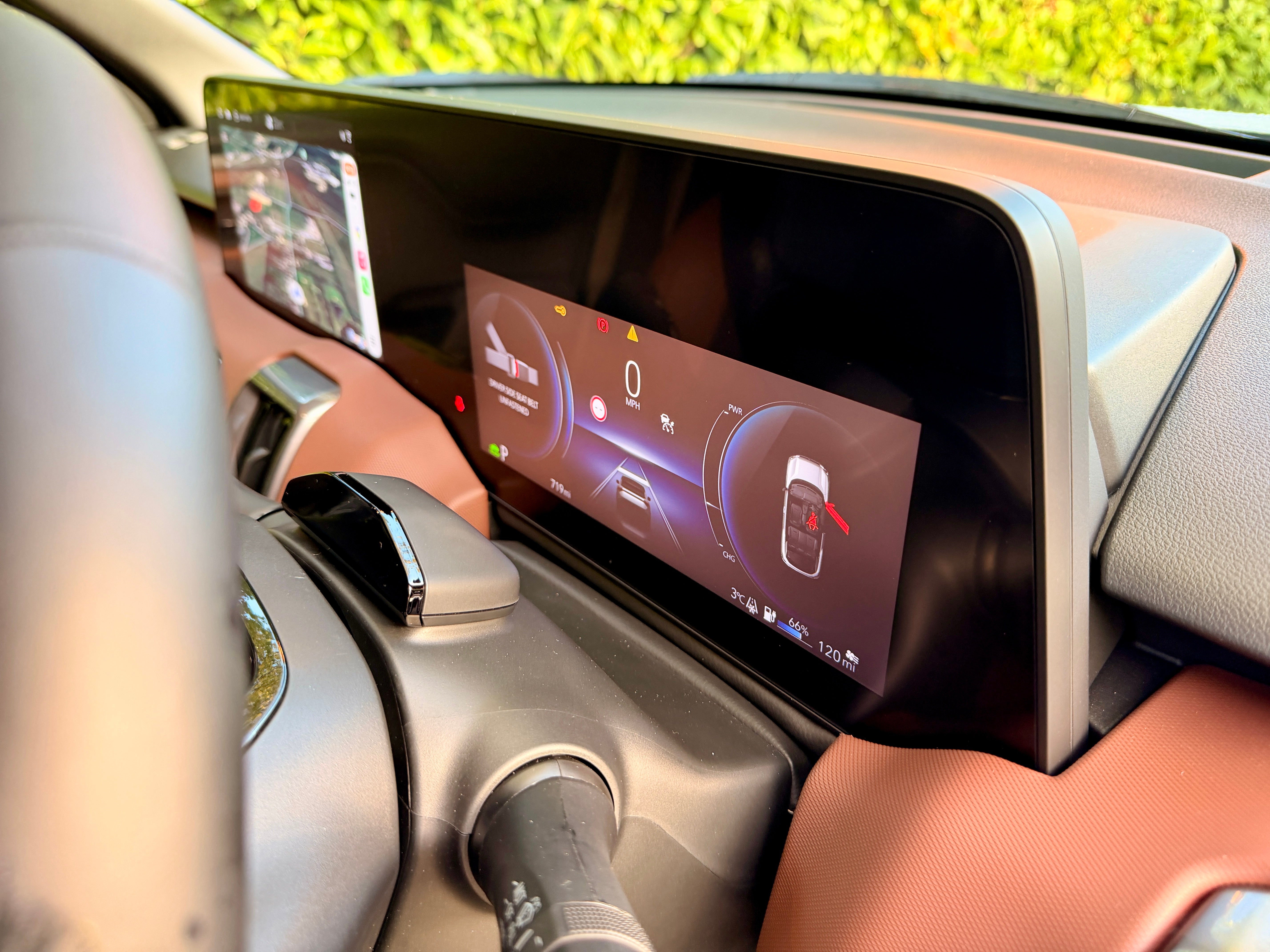 The Suzuki e Vitara's screen surround is one of the largest we've ever seen!