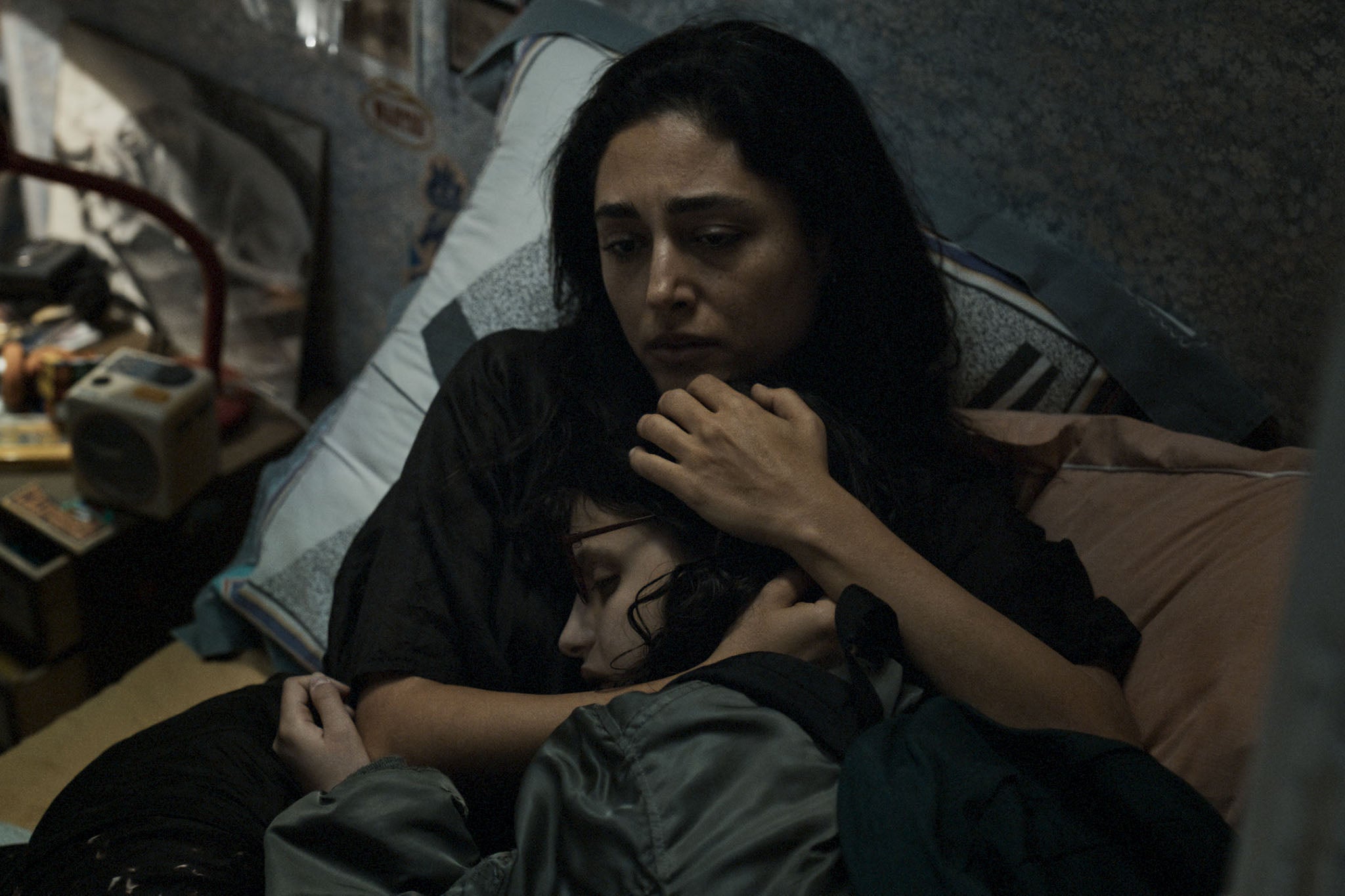 Mother’s love: Ducournau wrote the part of the mother specifically for Golshifteh Farahani, left