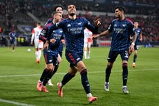 Arsenal set new club record with cruising victory over Slavia Prague