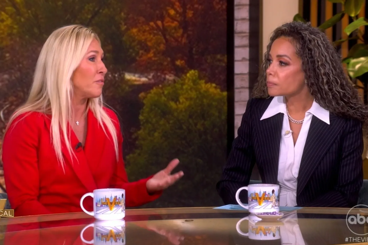 Sunny Hostin was shocked by Marjorie Taylor Greene's attitude on The View