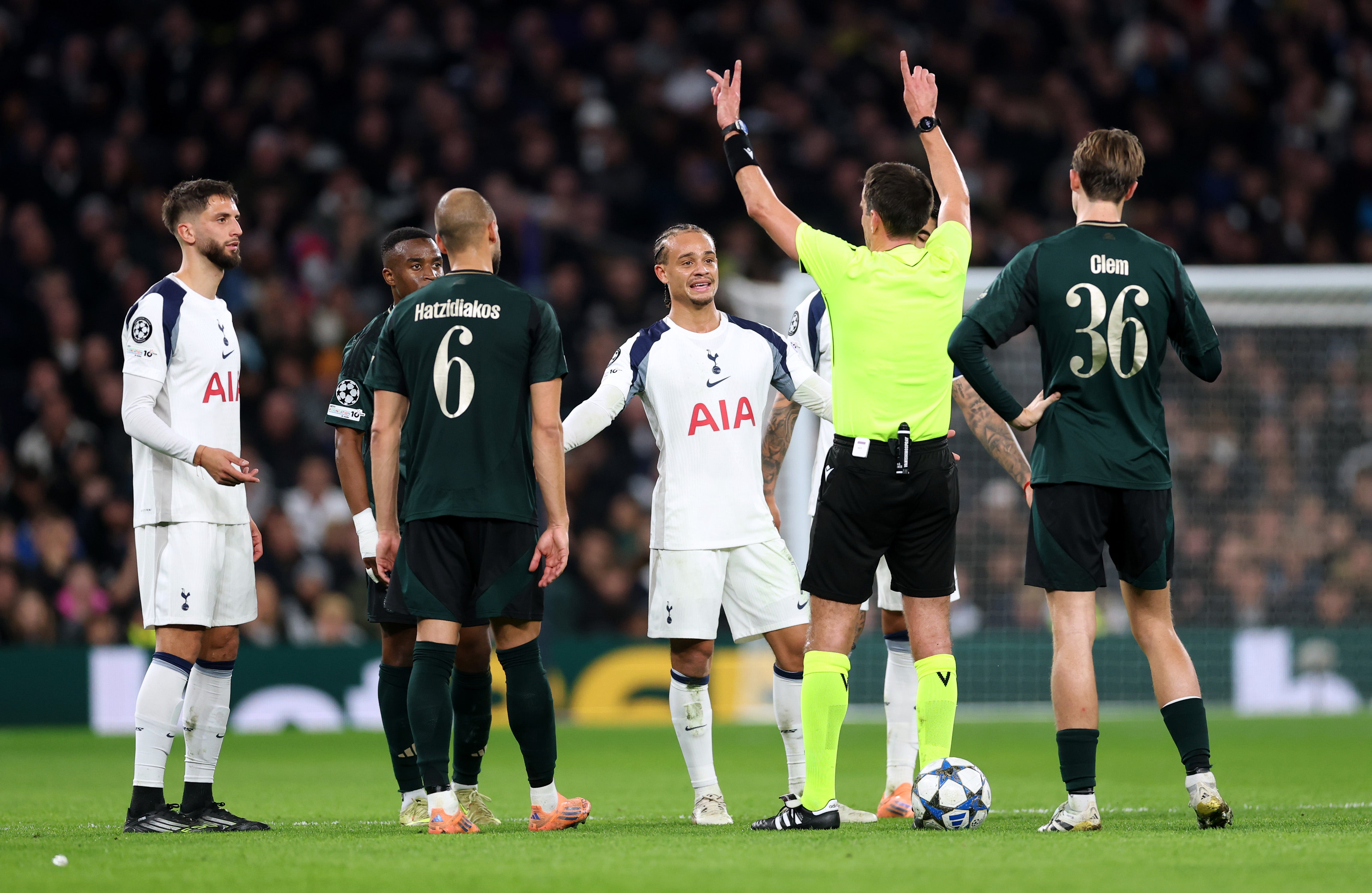 Johnson was then controversially sent off after a VAR check