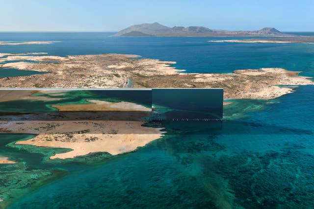 <p>La Línea era una megaciudad proyectada de 170 km formada por dos relucientes rascacielos de 500 m de altura</p>