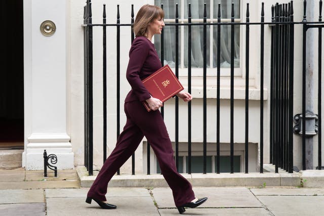 Chancellor Rachel Reeves delivered a speech in Downing Street on Tuesday, ahead of the Budget later in November (PA)
