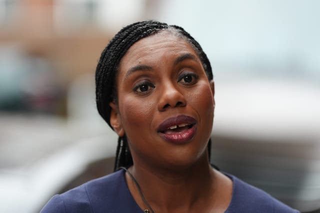 Conservative Party leader Kemi Badenoch wants action to get Britain drilling again to boost the country’s oil and has sector and meet its energy needs (Jonathan Brady/PA)
