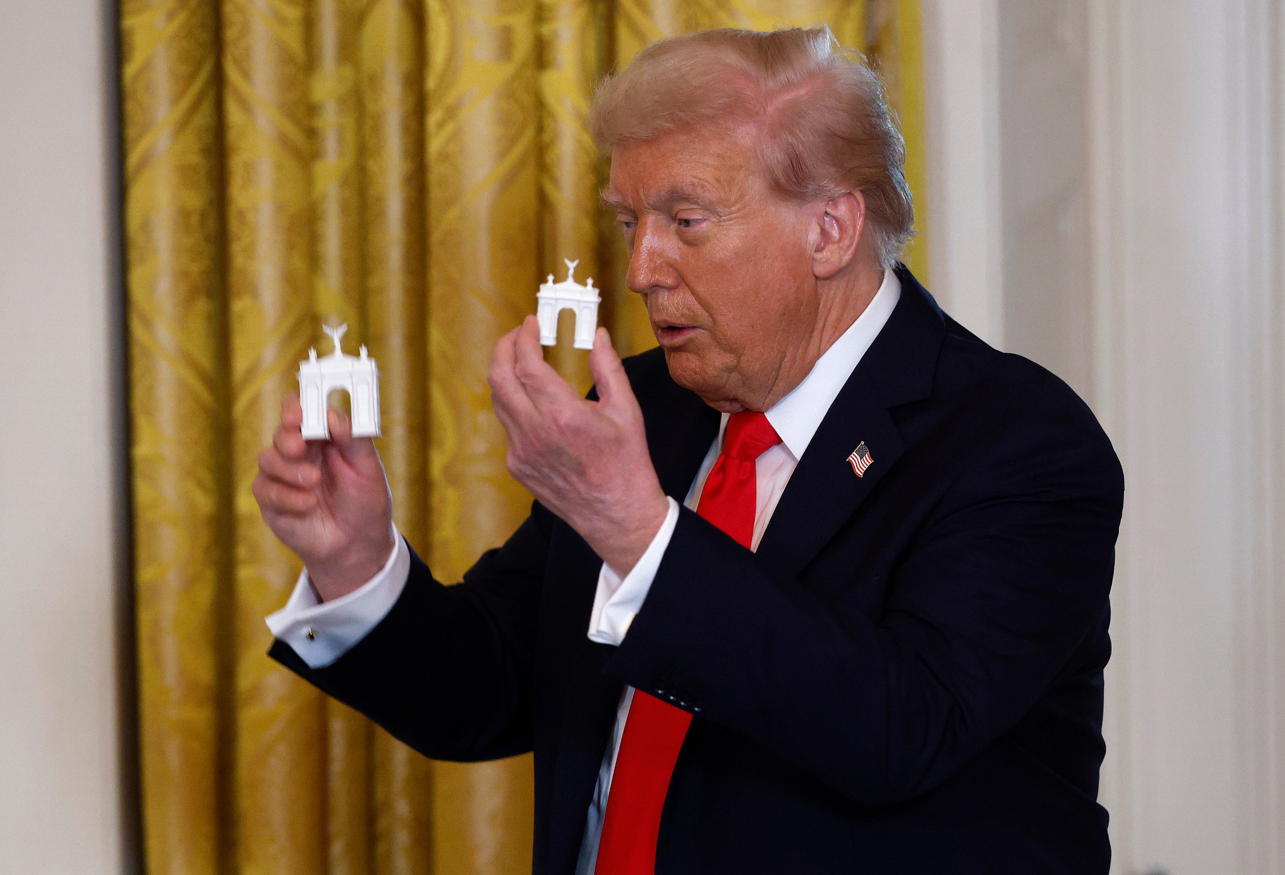 <p>The price tag on President Donald Trump's planned arch in Washington, D.C. is $100 million, according to an Axios report.</p>