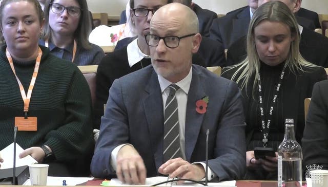 <p>Health and care minister Stephen Kinnock hit out at the union</p>