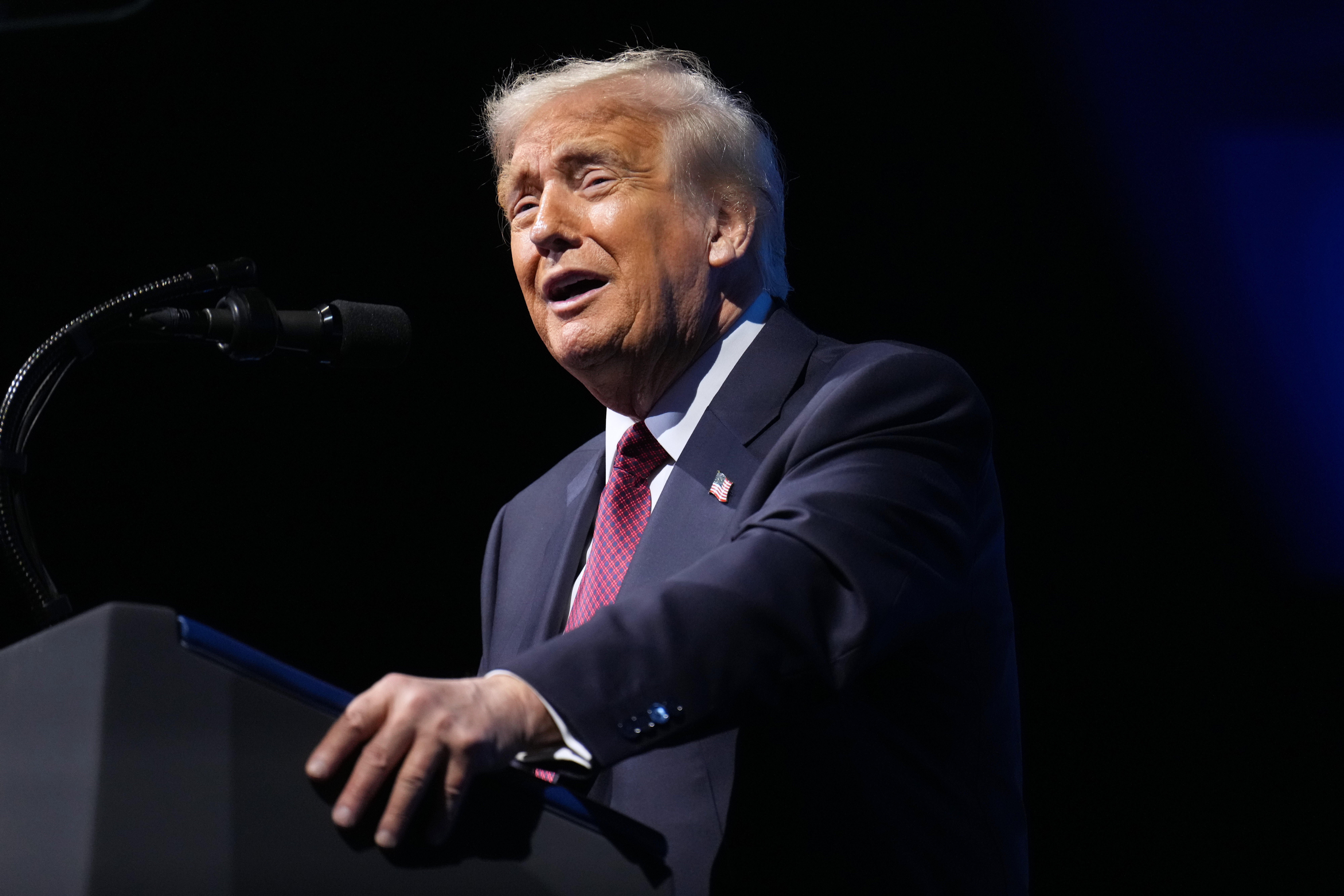 <p>President Donald Trump responded to an unhappy MAGA supporter who begged him to do something about rising costs by making a rambling claim that they were, in fact, ‘way down’</p>