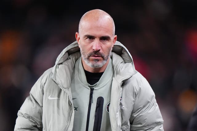 <p>Enzo Maresca saw his side reduced to 10 men in the first half against Arsenal (Bradley Collyer/PA)</p>