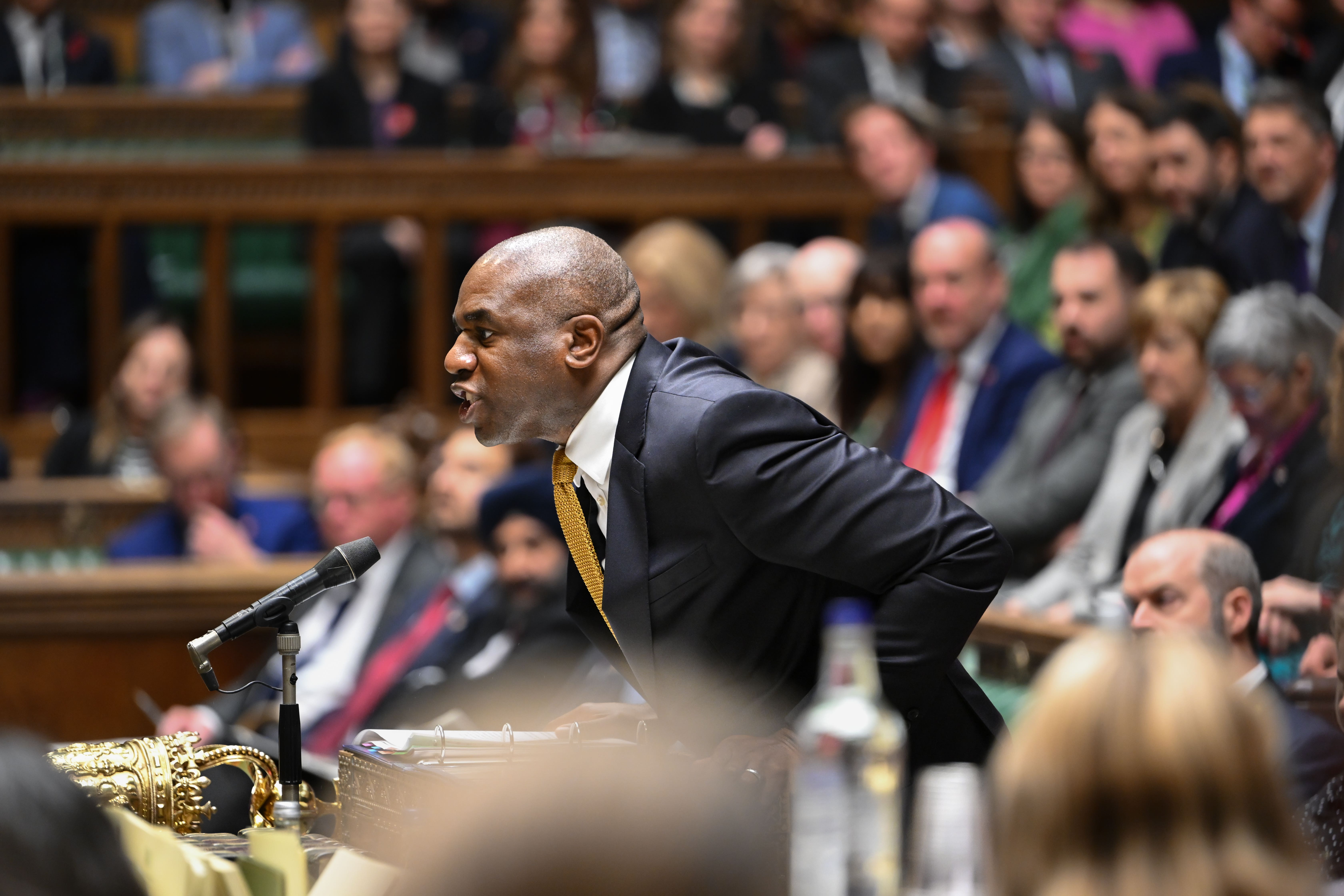 Deputy Prime Minister David Lammy had not been given key details on the release of a prisoner, the MoJ said (House of Commons/PA)