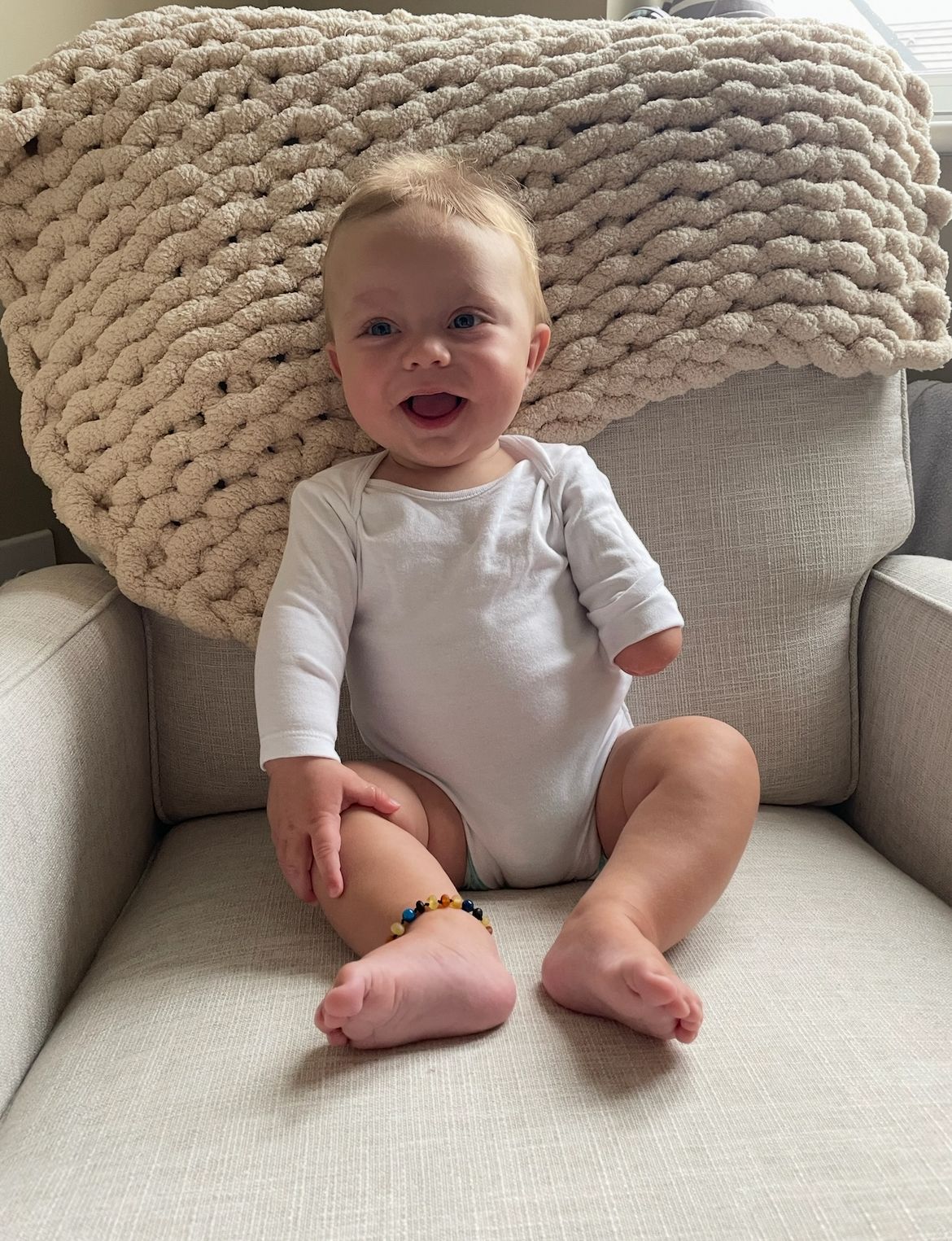 Baby Ezra is ‘happy and healthy’