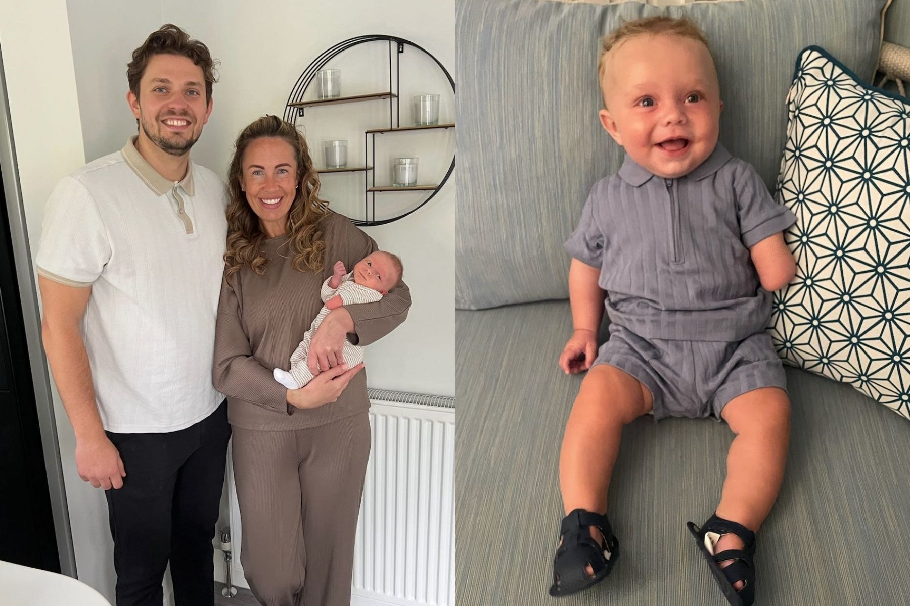 <p>Faith and Tom are ‘so relieved’ their baby arrived ‘happy and healthy’ (Collect/PA Real Life)</p>