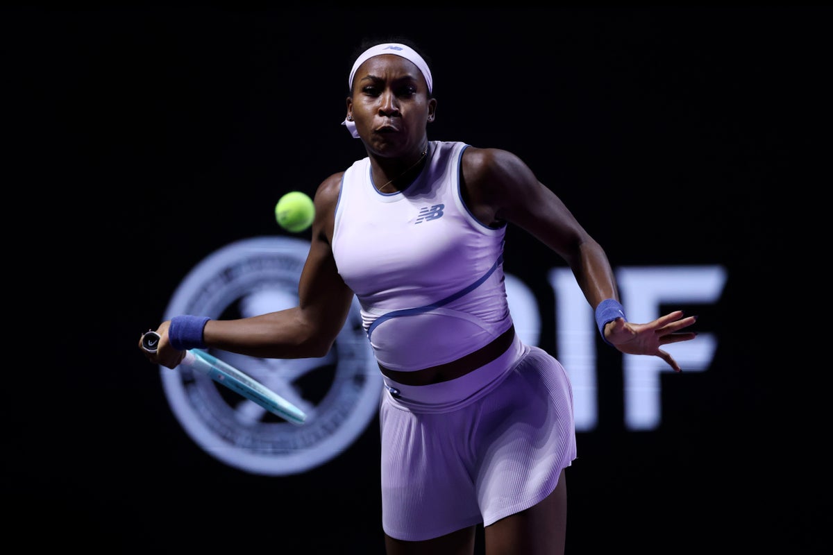 WTA Finals live: Gauff and Sabalenka renew rivalry as Pegula joins three-way race