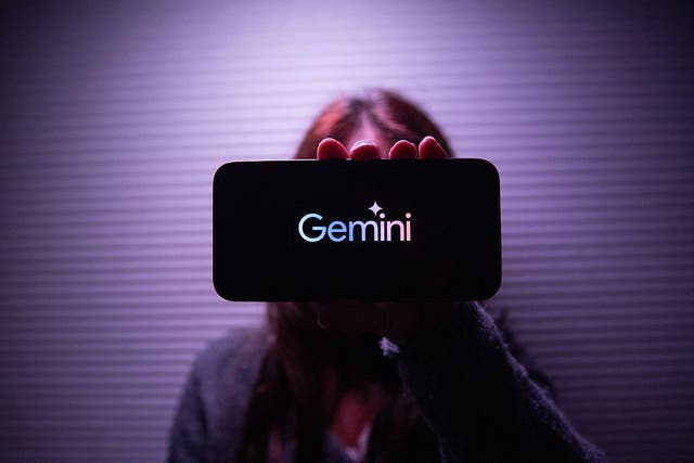 <p>A phone displaying Google s Gemini artificial intelligence logo in Brittany, France on 7 June 2025</p>