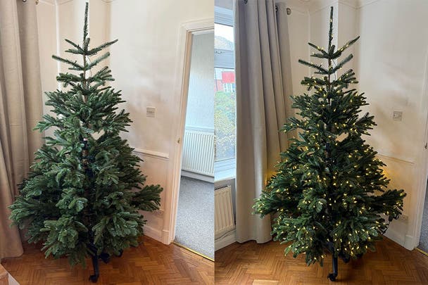 Balsam Hill Nordmann fir flip tree