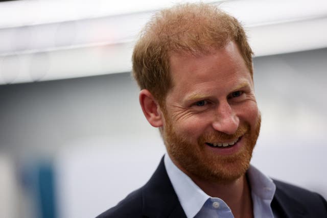 The Duke of Sussex visited the Sunnybrook Veterans Centre in Toronto (PA)
