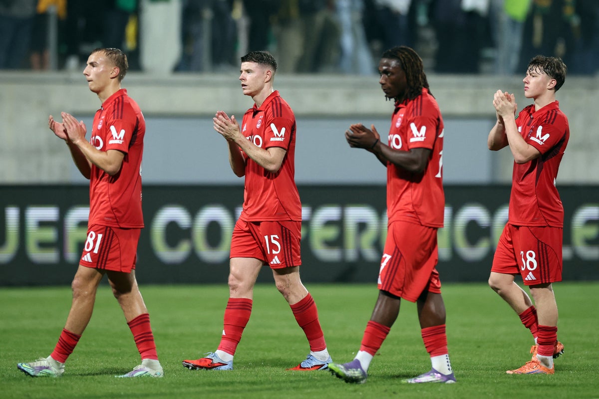 Aberdeen pick up first Conference League point with AEK Larnaca draw