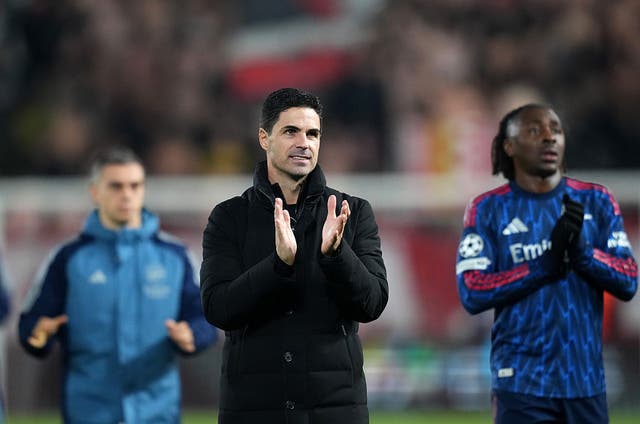 <p>Mikel Arteta’s Arsenal have taken control of the title race</p>