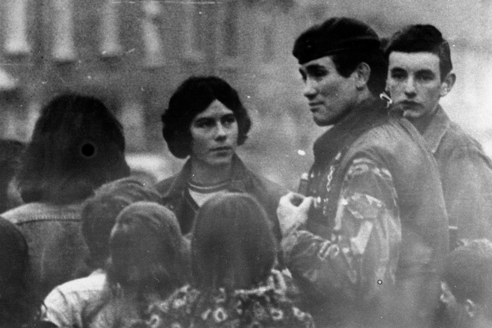 Grenadier Guards Captain Robert Nairac talking to children in the Ardoyne area of Belfast (Archive/PA)