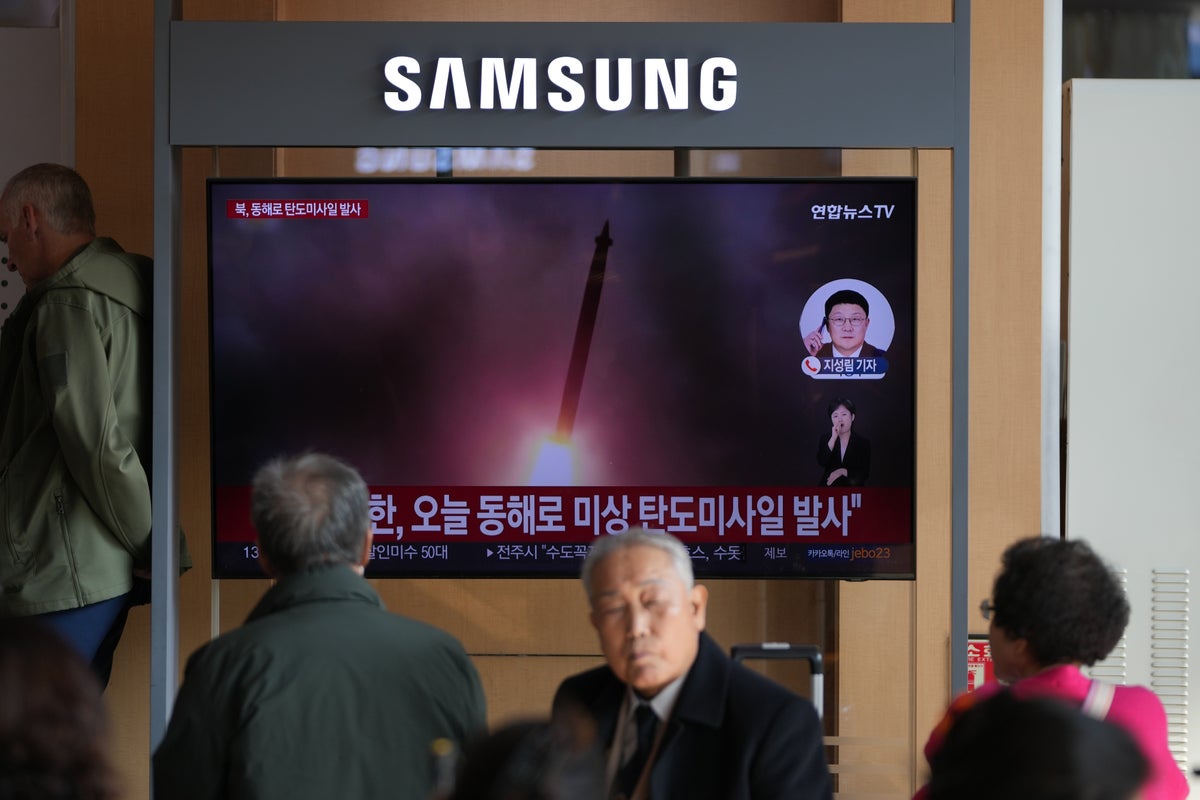 South Korea says North Korea fired at least 1 ballistic missile toward its eastern waters